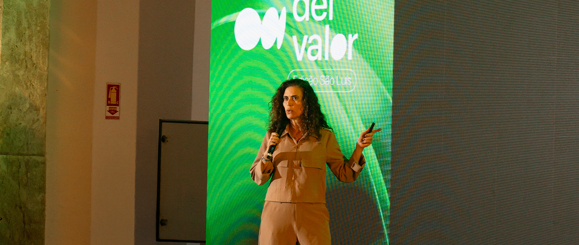  Palestrante Giulia Morrone durante o evento Dei Valor edição São Luís 