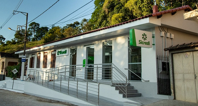  Fachada da Agência de Argirita da Sicredi Botucaraí RS/MG 