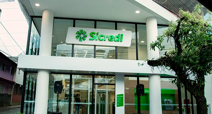  Fachada da Agência de Leopoldina da Sicredi Botucaraí RS/MG 