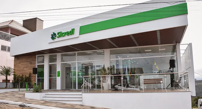  Fachada da Agência de Pouso Novo da Sicredi Botucaraí RS/MG 