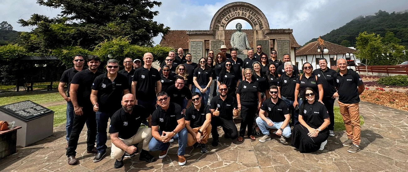  Grupo de 31 pessoas conheceram o berço do cooperativismo de crédito em Nova Petrópolis e a estrutura do Sicredi em Porto Alegre, onde tiveram consciência da força e da importância do modelo cooperativista 