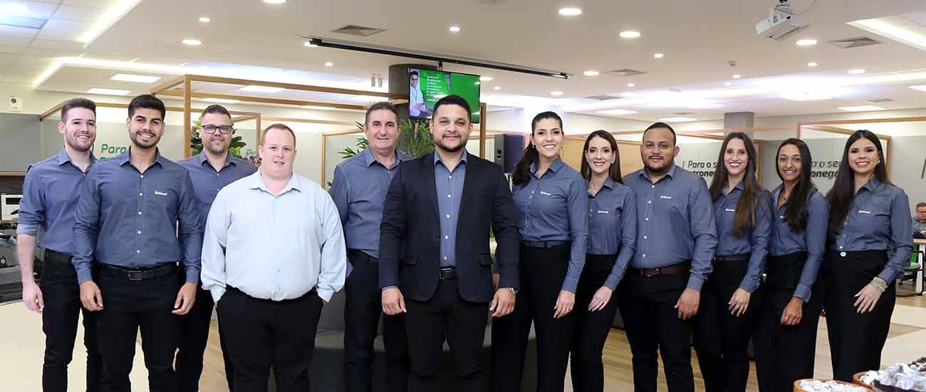  Inauguração Agência Nossa Senhora da Penha - Castelo RS - Equipe.JPG 