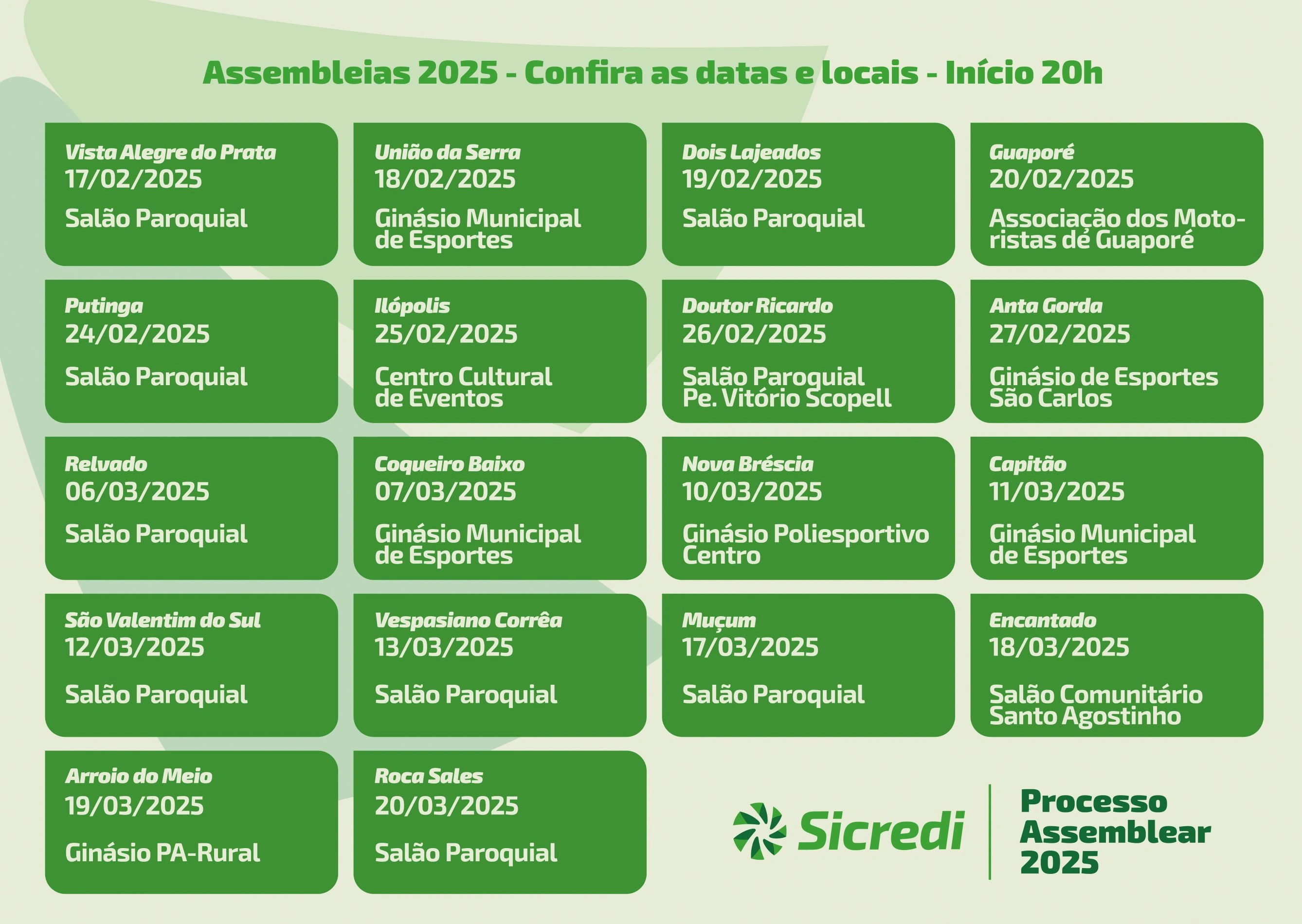  1Processo Assemblear do Sicredi Região dos Vales reunirá os associados nos 18 municípios da sua área de abrangência _RGB - Copia.jpg 