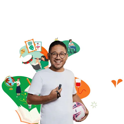  pessoa centro bola 