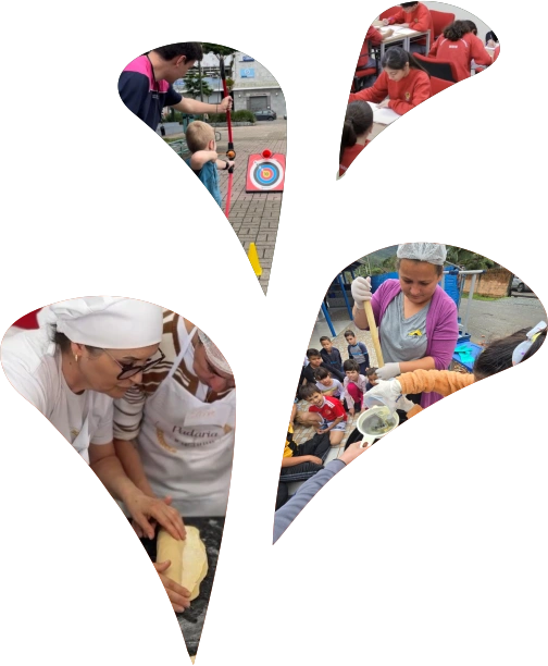 Logo do Fundo Social com imagens de Projetos