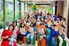  Crianças reunidas na Sicredi Expansão no Cinemoedinha 