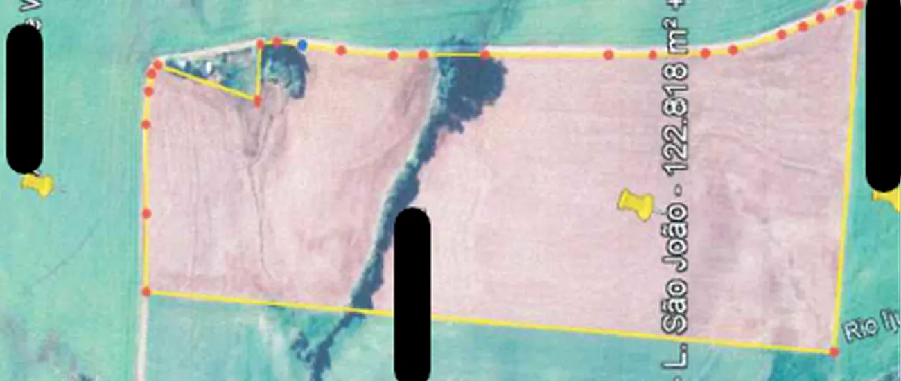  Fração de terras de culturas, com área registrada de 122.818m2, situada na localidade de Linha São João, Augusto Pestana/RS. 