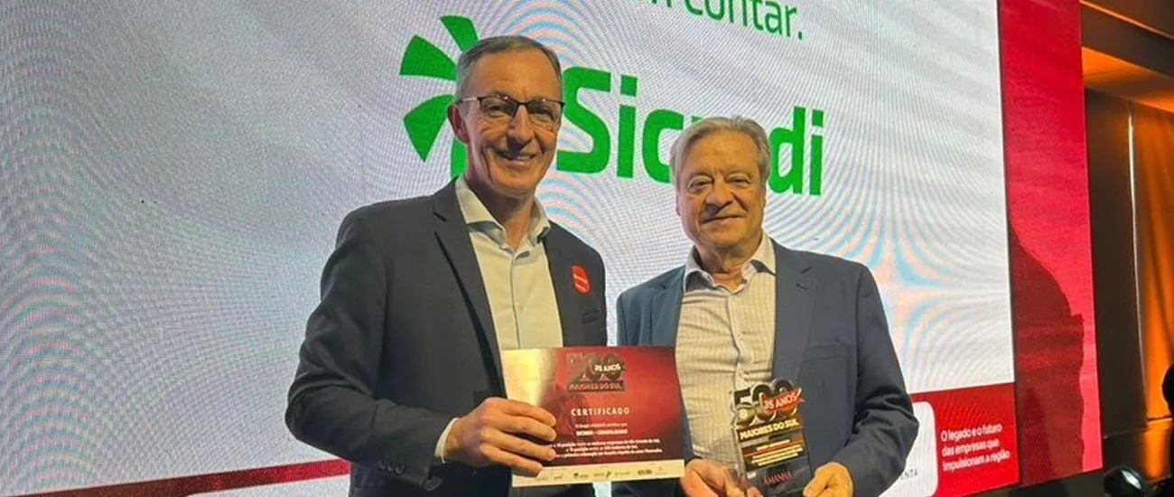 Sicredi é reconhecido como a maior empresa gaúcha e da Região Sul