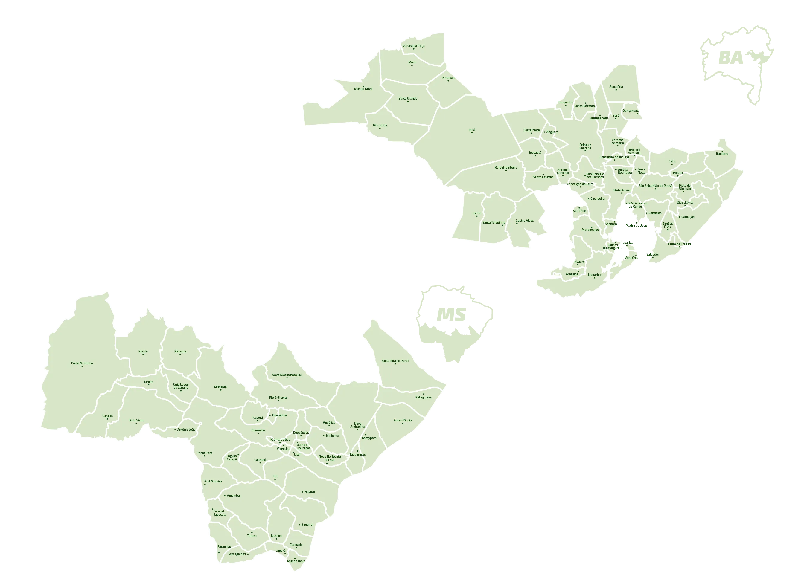  Mapa da área de atuação 