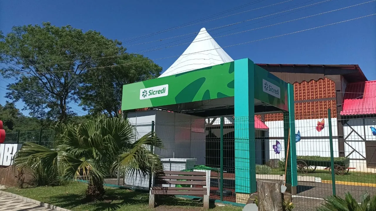  Estande do Sicredi no Evinco 