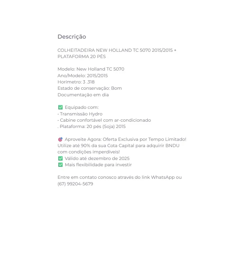  Descrição - Colheitadeira 5070 2015.jpg 