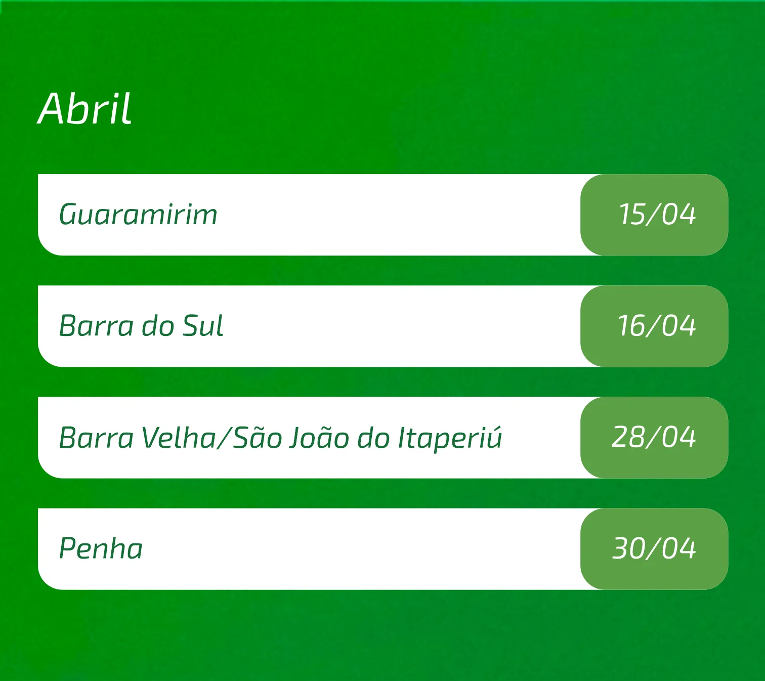  Agenda Março 