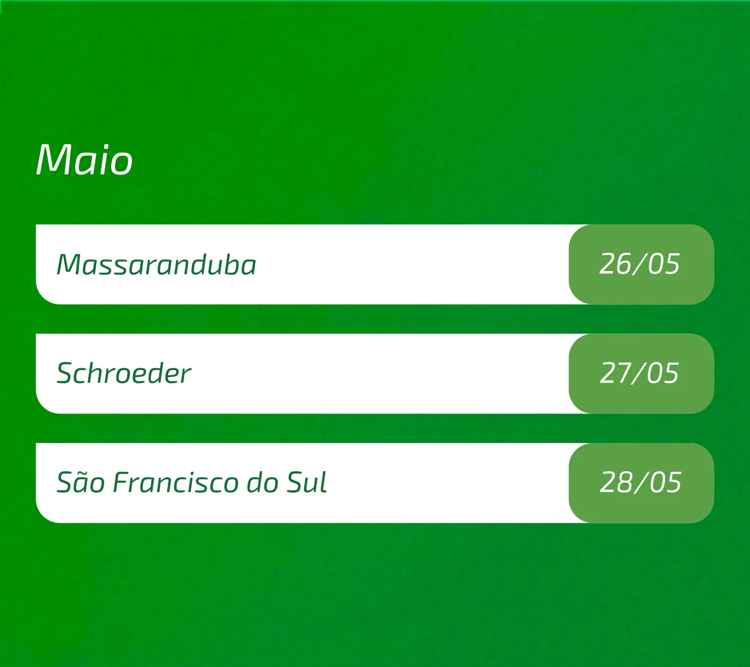  Agenda Maio 