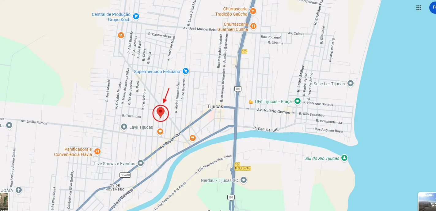  Terreno em Tijucas 500m – Bairro Centro - Localizacao.png 