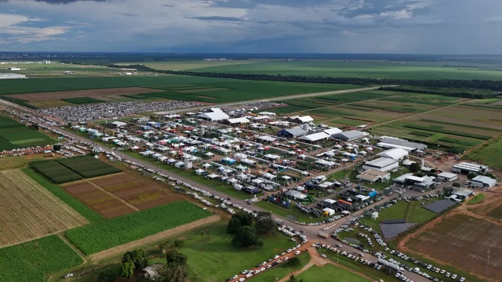  Imagem aérea da feira Show Safra 2025 