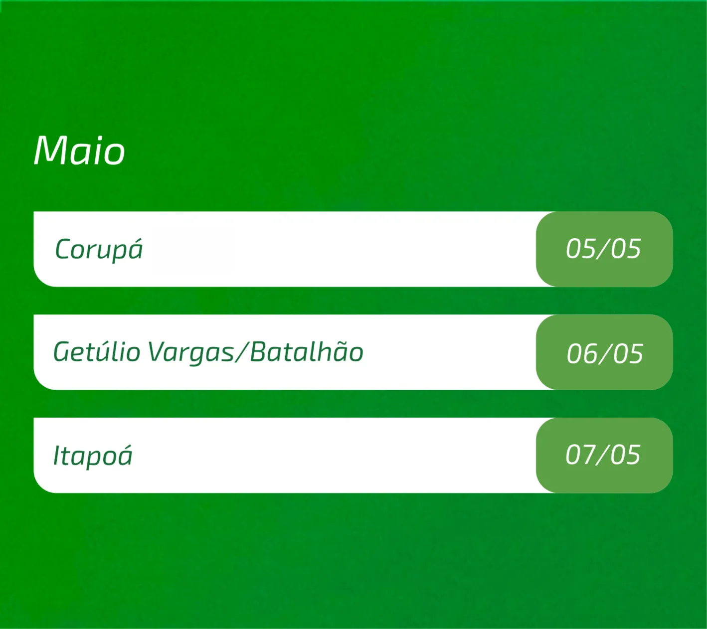  Agenda Maio 