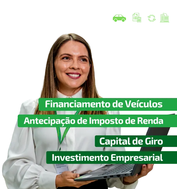  O crédito Sicredi oferece soluções completas tanto para pessoas físicas quanto para empresas. Com diferentes modalidades e condições flexíveis, é possível realizar projetos pessoais, organizar a vida financeira, investir no crescimento do negócio ou 