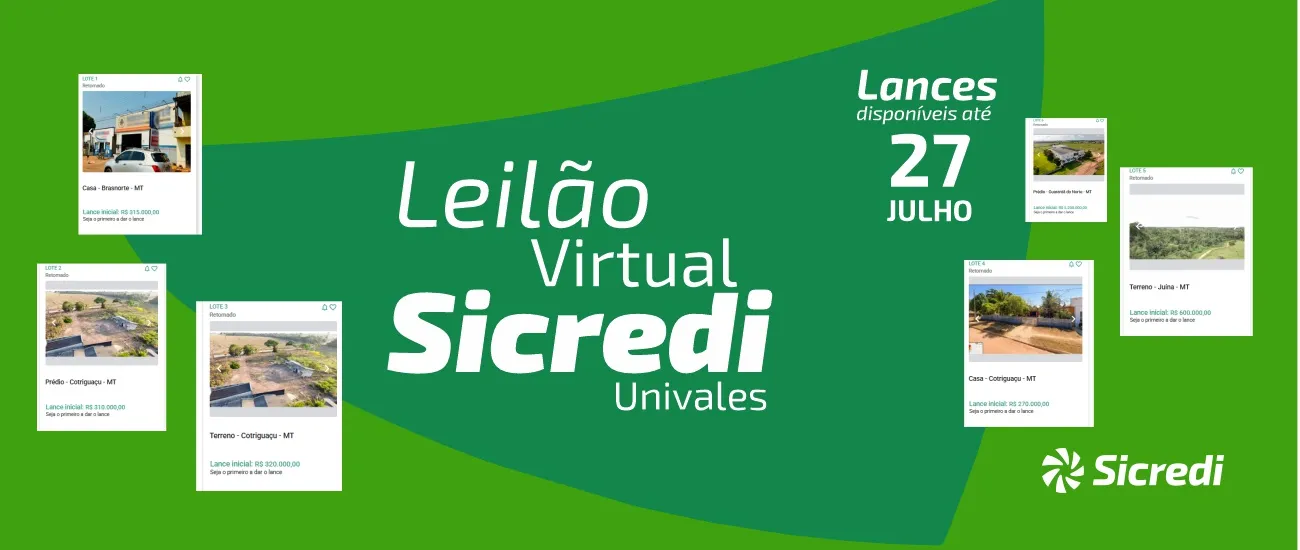  Leilão virtual Sicredi Univales 