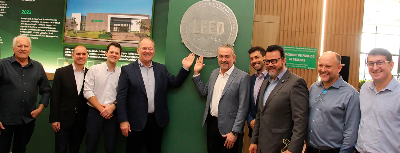  Cooperativa  recebeu a certificação LEED OM V5 Platinum e passou a integrar o grupo de construções em operação com melhor desempenho ambiental reconhecido pelo sistema.png 