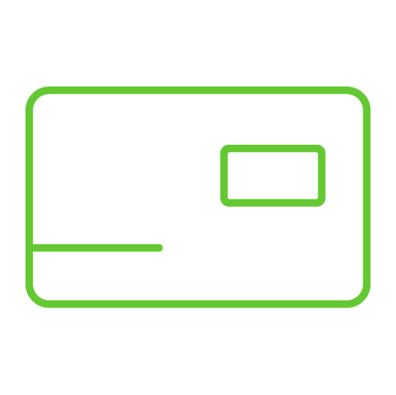 ícone cartão de crédito