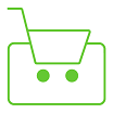 ícone de carrinho de compras - mais praticidade em pagamentos com open finance