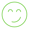 ícone de rosto feliz - relacionamento próximo com open finance no sicredi
