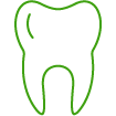 ícone de dente representando assistência odontológica