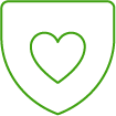ícone de coração representando seguro de vida