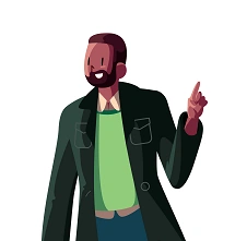 ilustração de associado negro sorrindo