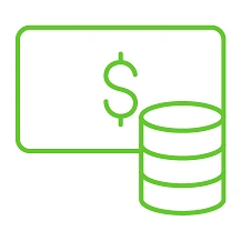 ícone de dinheiro e moedas