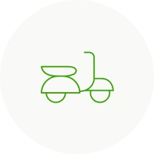  Ícone de um motocicleta 