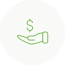  Ícone simulando um empréstimo 