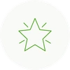  Ícone de uma estrela brilhante 