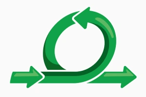 ilustração de um ciclo - o dinheiro financia mais sonhos na poupança