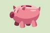  Ilustração de um porquinho de guardar moedas 