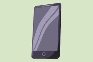  Ilustração de um celular onde será utilizado o app do Sicredi 