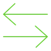  ícone de duas setas, uma para esquerda e outra para a direita 