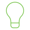  ícone de lâmpada representando a inovação da máquina smart do sicredi 