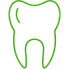  ícone de dente representando assistência odontológica 