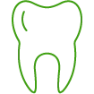ícone de dente representando assistência odontológica