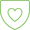  ícone de coração representando seguro de vida 