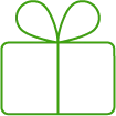 ícone de uma embalagem de presente