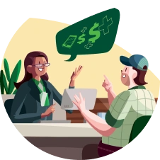  Associada do Sicredi trabalhando em seu agronegócio 