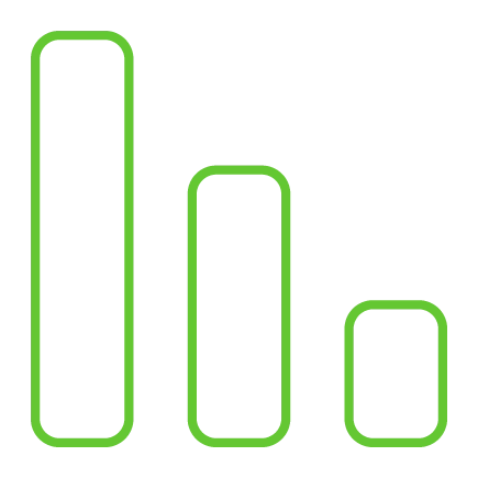 ícone de gráfico para franquia