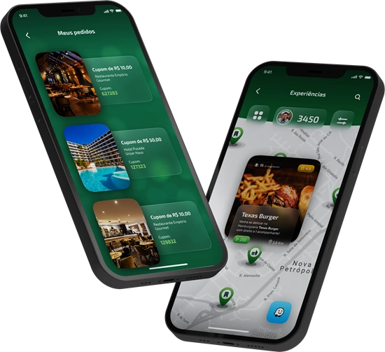 Telas de celular mostrando todos os benéficos do Programa Juntos do Sicredi 