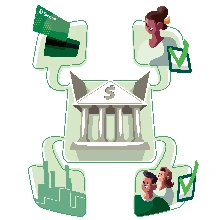 Figura simulando sua vida financeira em um só lugar