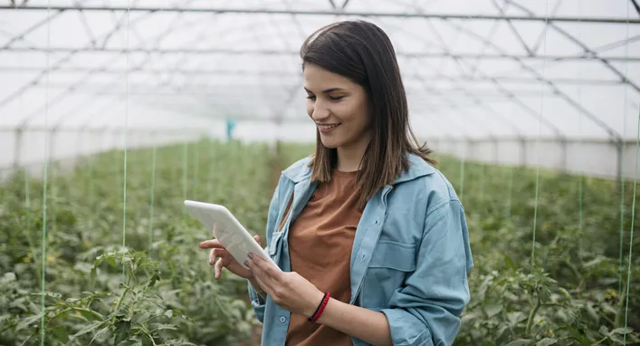  associada do agronegócio conferindo no tablet as opções de seguros pessoa física do sicredi 