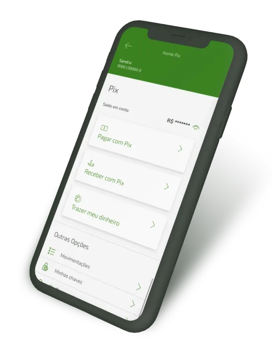  Tela do app Sicredi X 