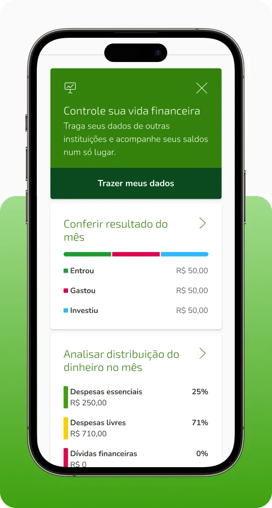  Tela do app Sicredi X 