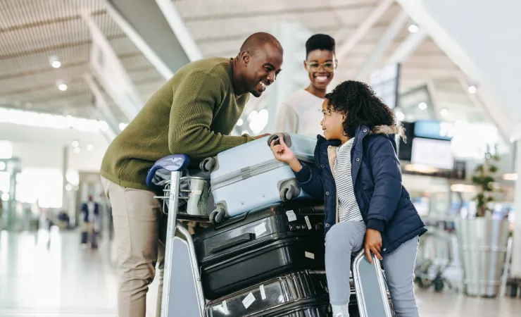  Família no aeroporto 